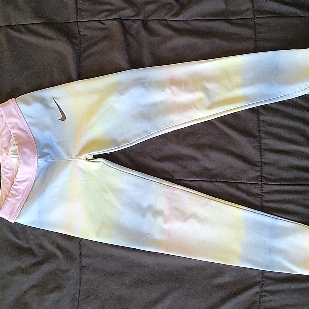 Nike dri fit leggings multi colored